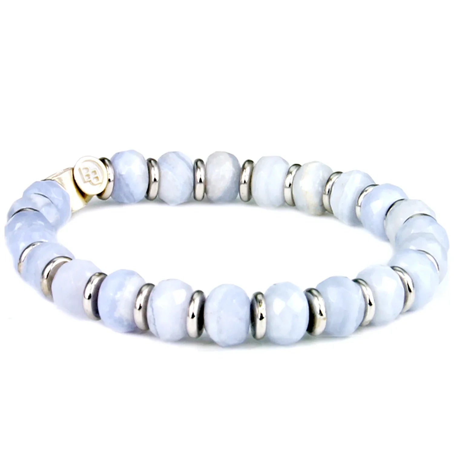 Latigo Beaded Gemstone Bracelet in Silver - BeachBu Jewelry