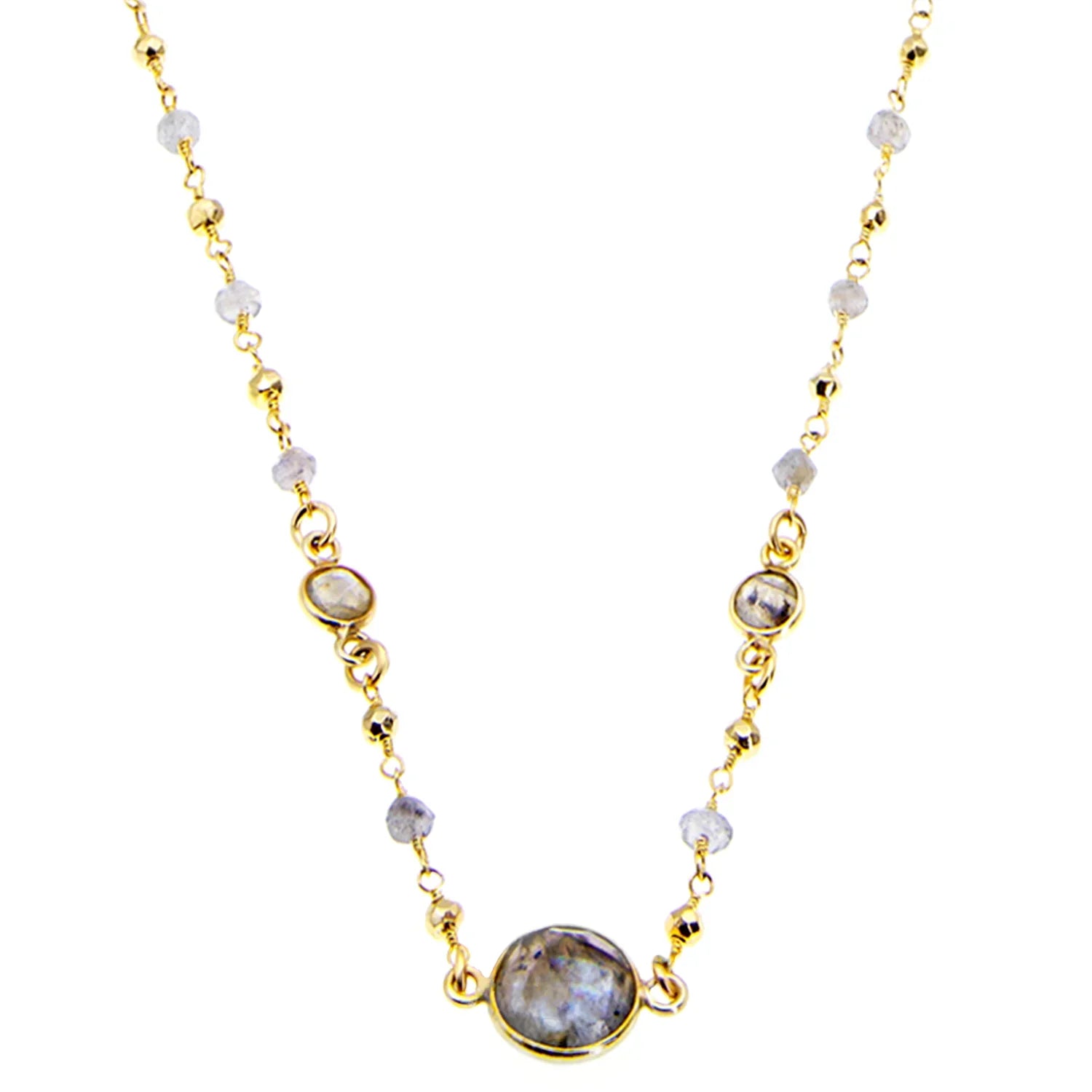 Colee II Necklace in Labradorite - BeachBu Jewelry
