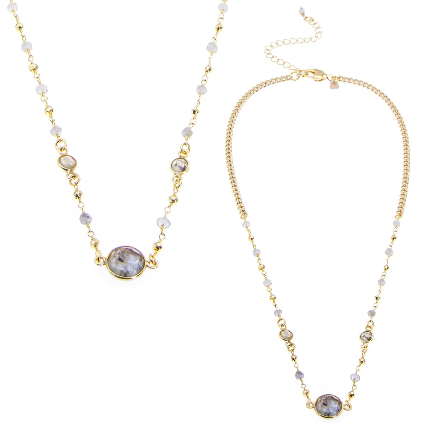 Colee II Necklace in Labradorite - BeachBu Jewelry