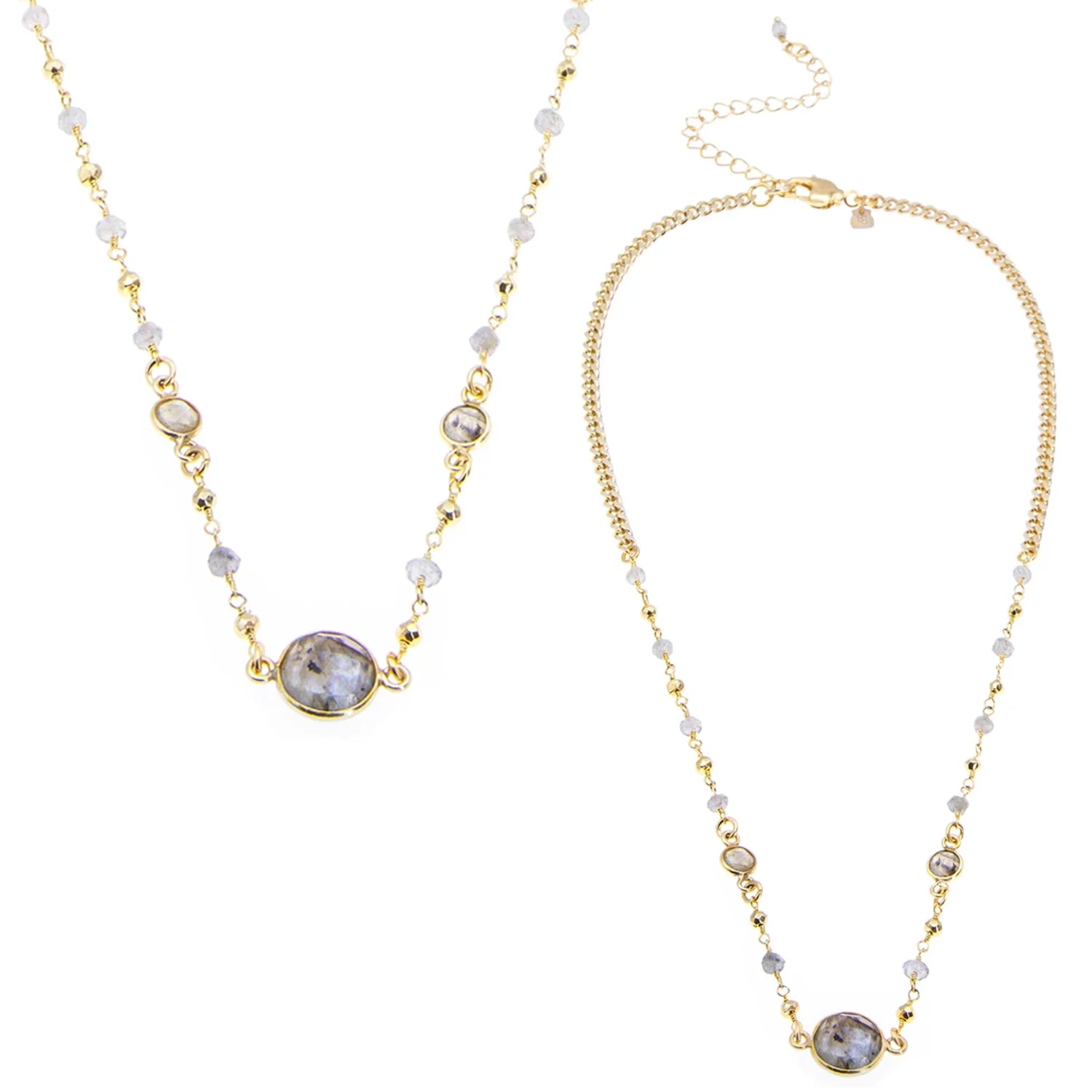 Colee II Necklace in Labradorite - BeachBu Jewelry