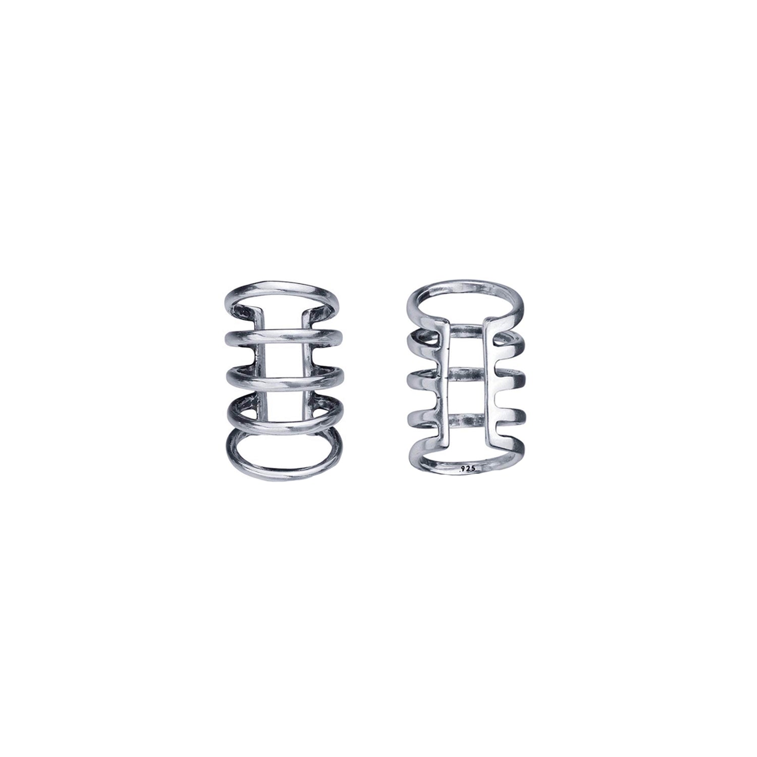5-Row Sterling Silver Conch Ear Cuff - BeachBu Jewelry
