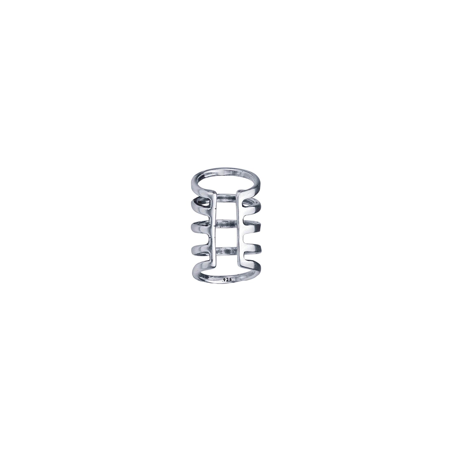 5-Row Sterling Silver Conch Ear Cuff - BeachBu Jewelry
