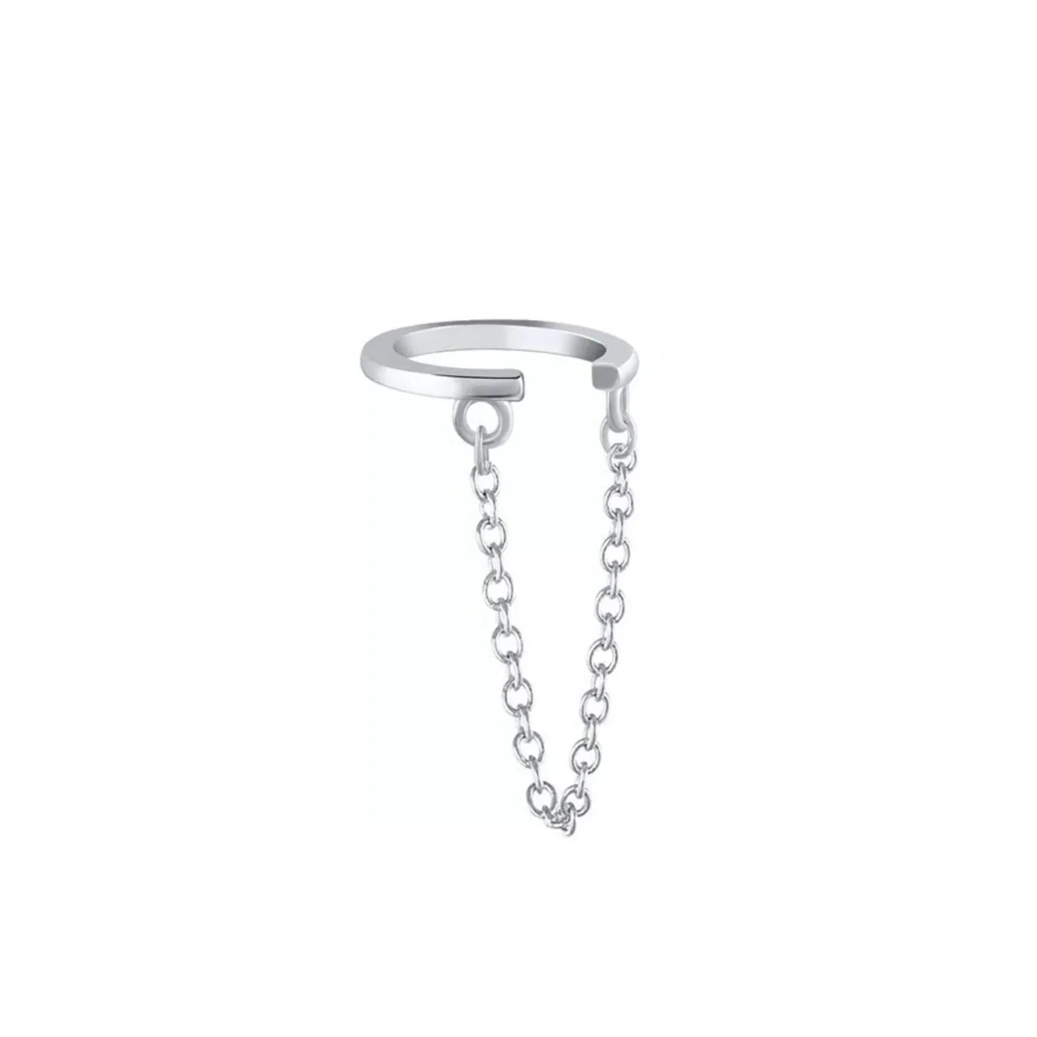 Draped Cable Chain Ear Cuff - BeachBu Jewelry