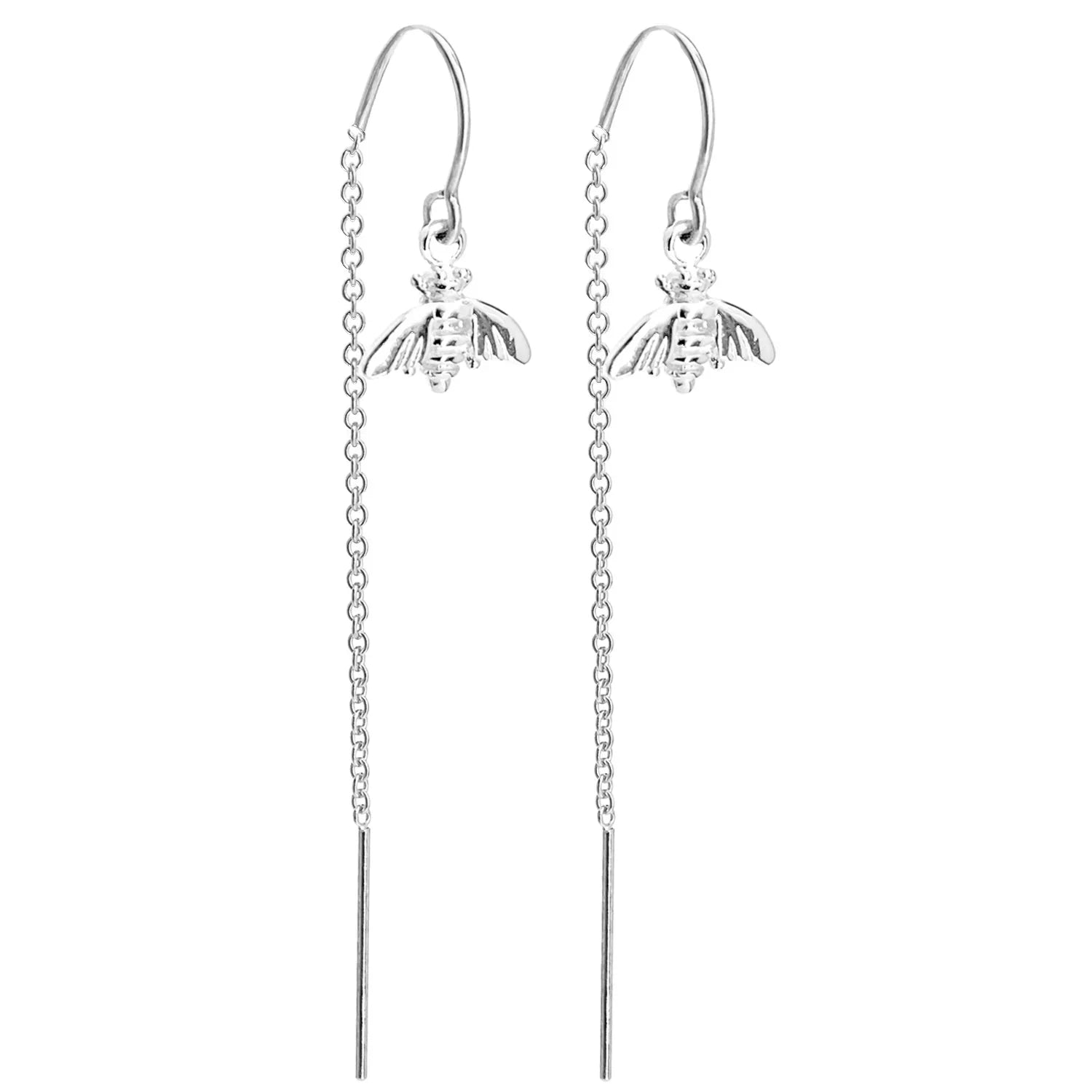 Bumblebee Charm Threader Earrings