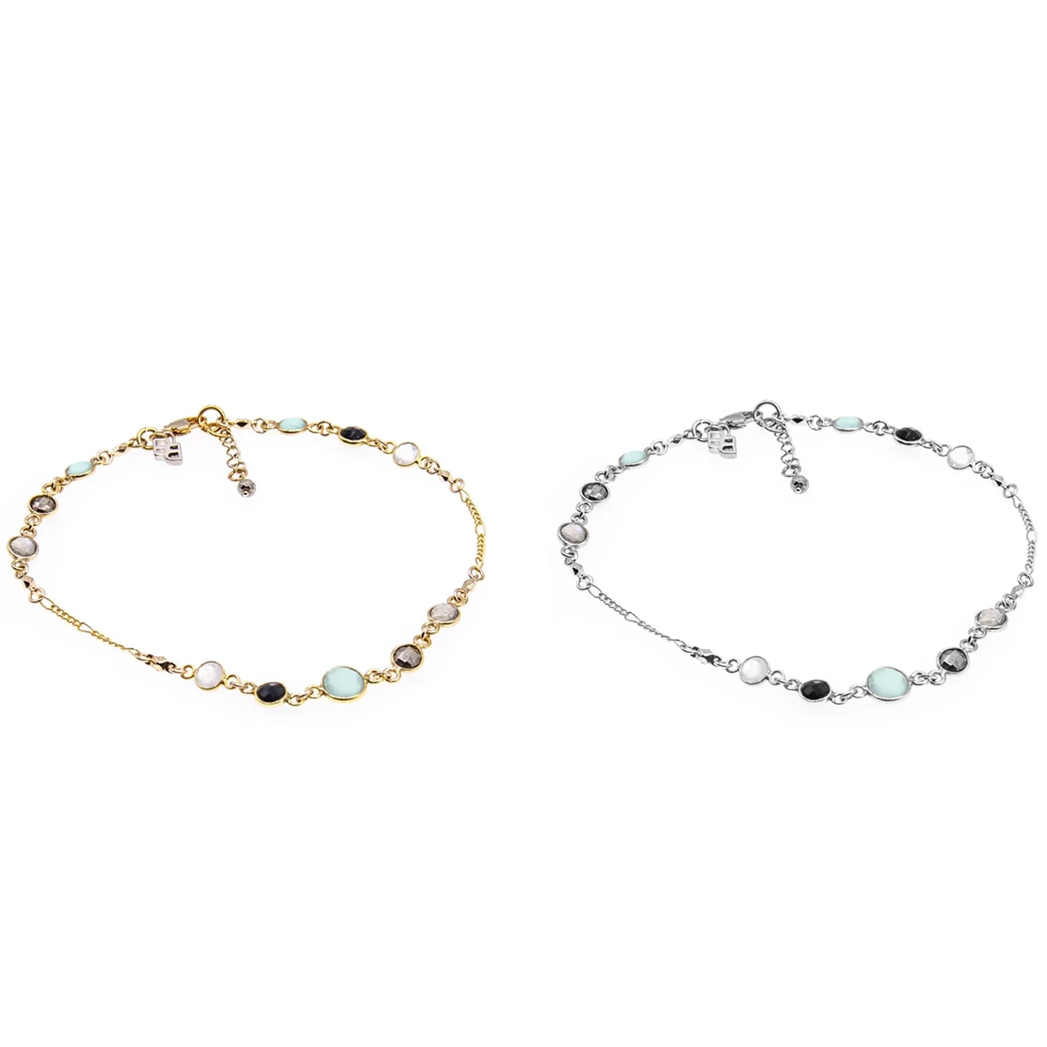 Betty Lou Multi-Gemstone Anklet - BeachBu Jewelry