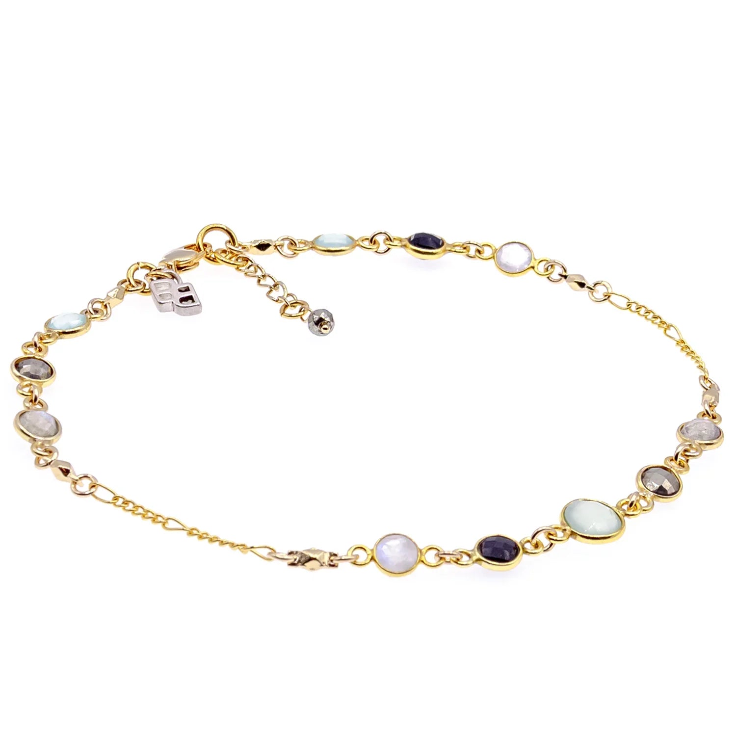 Betty Lou Multi-Gemstone Anklet - BeachBu Jewelry