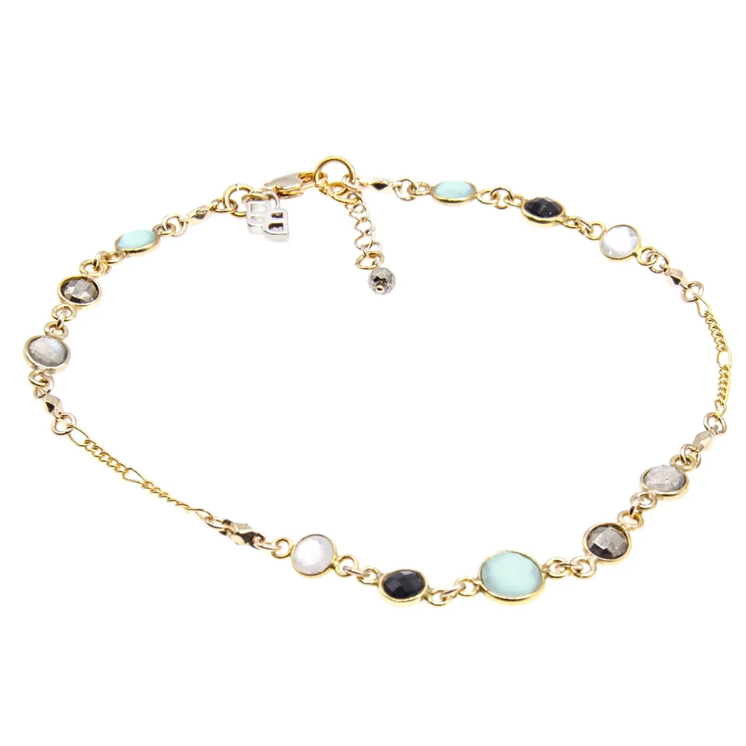 Betty Lou Multi-Gemstone Anklet - BeachBu Jewelry