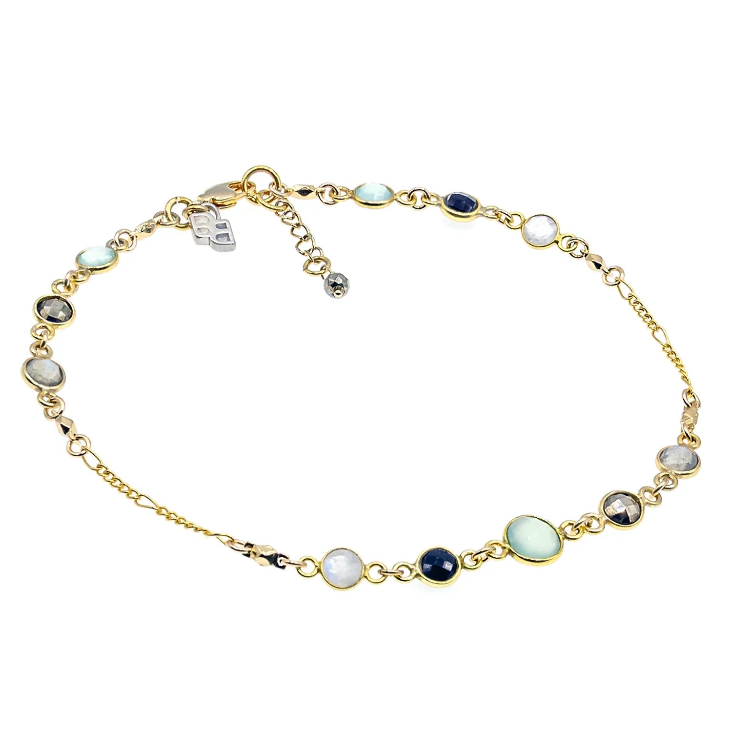 Betty Lou Multi-Gemstone Anklet - BeachBu Jewelry