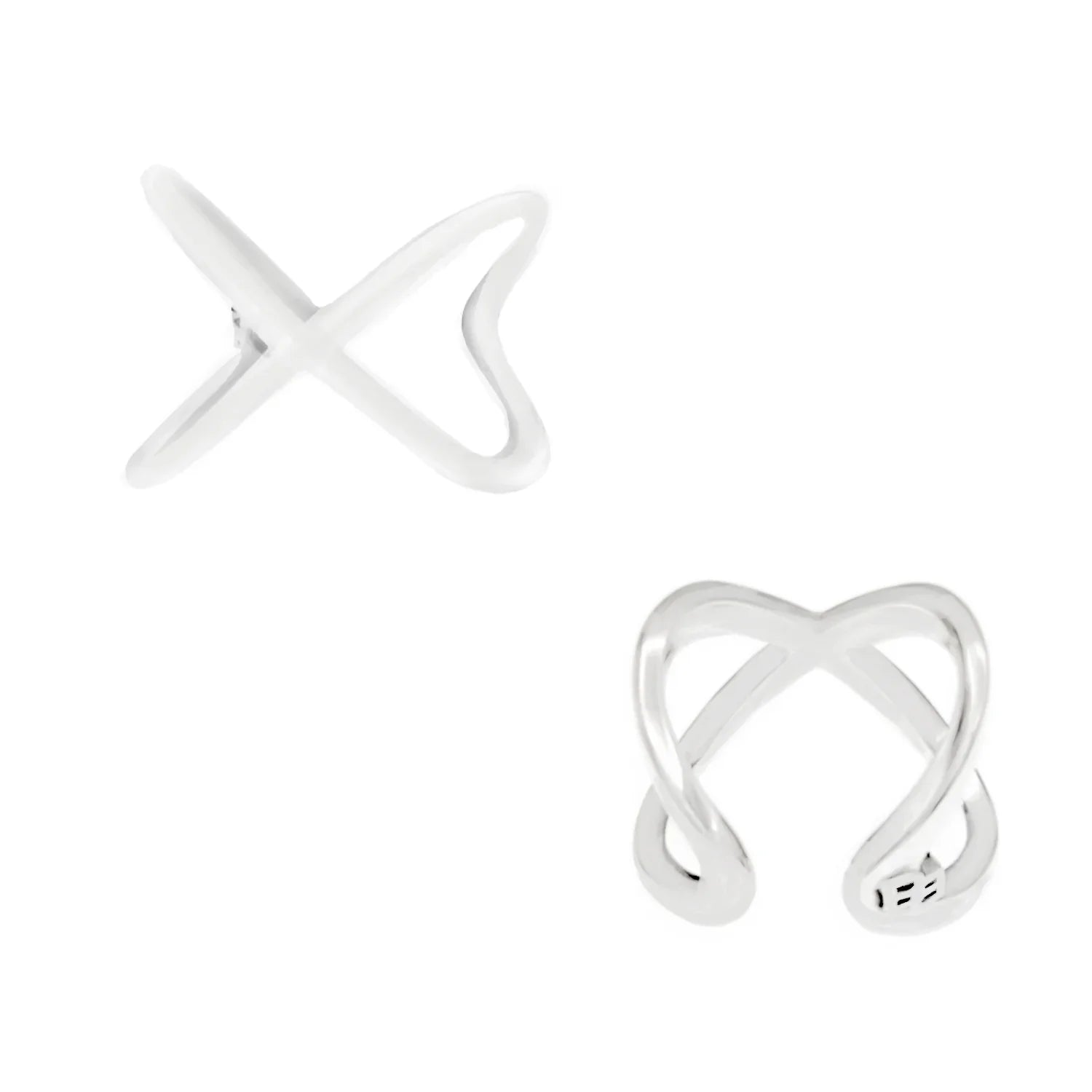 Eternity Sterling Silver X Ring - BeachBu Jewelry