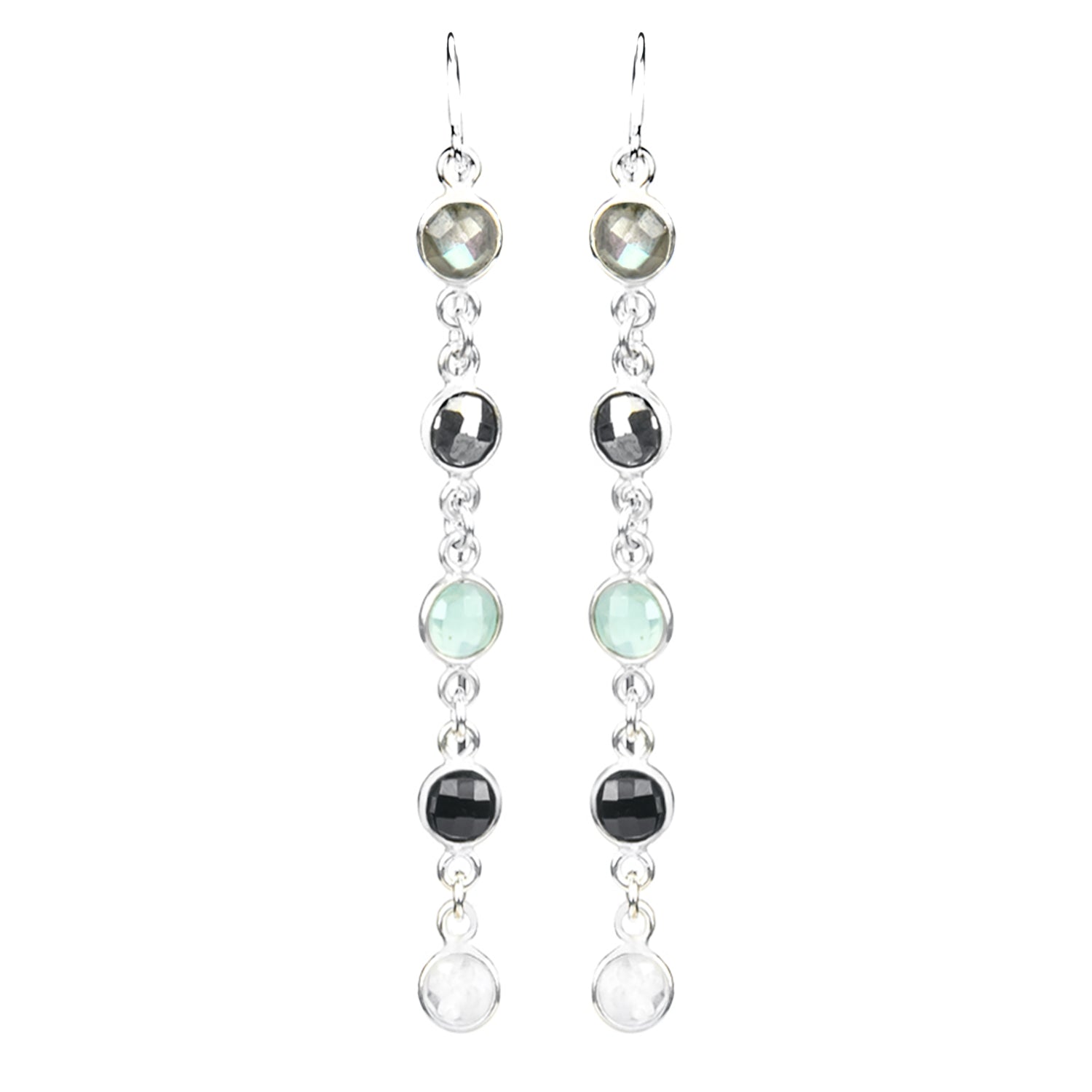 Betty Lou Gemstone Threader Earrings