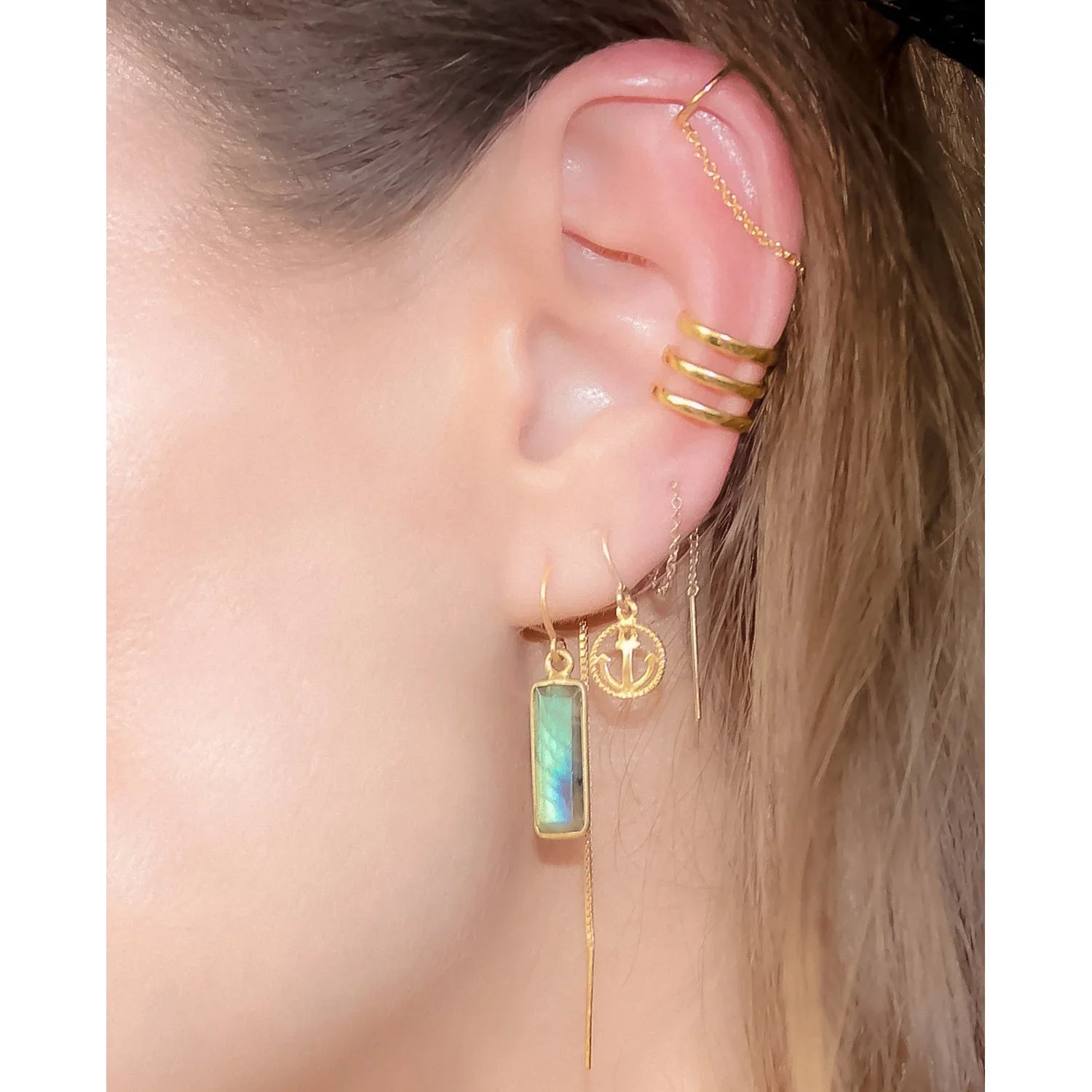 3-Row Conch Ear Cuff - BeachBu Jewelry