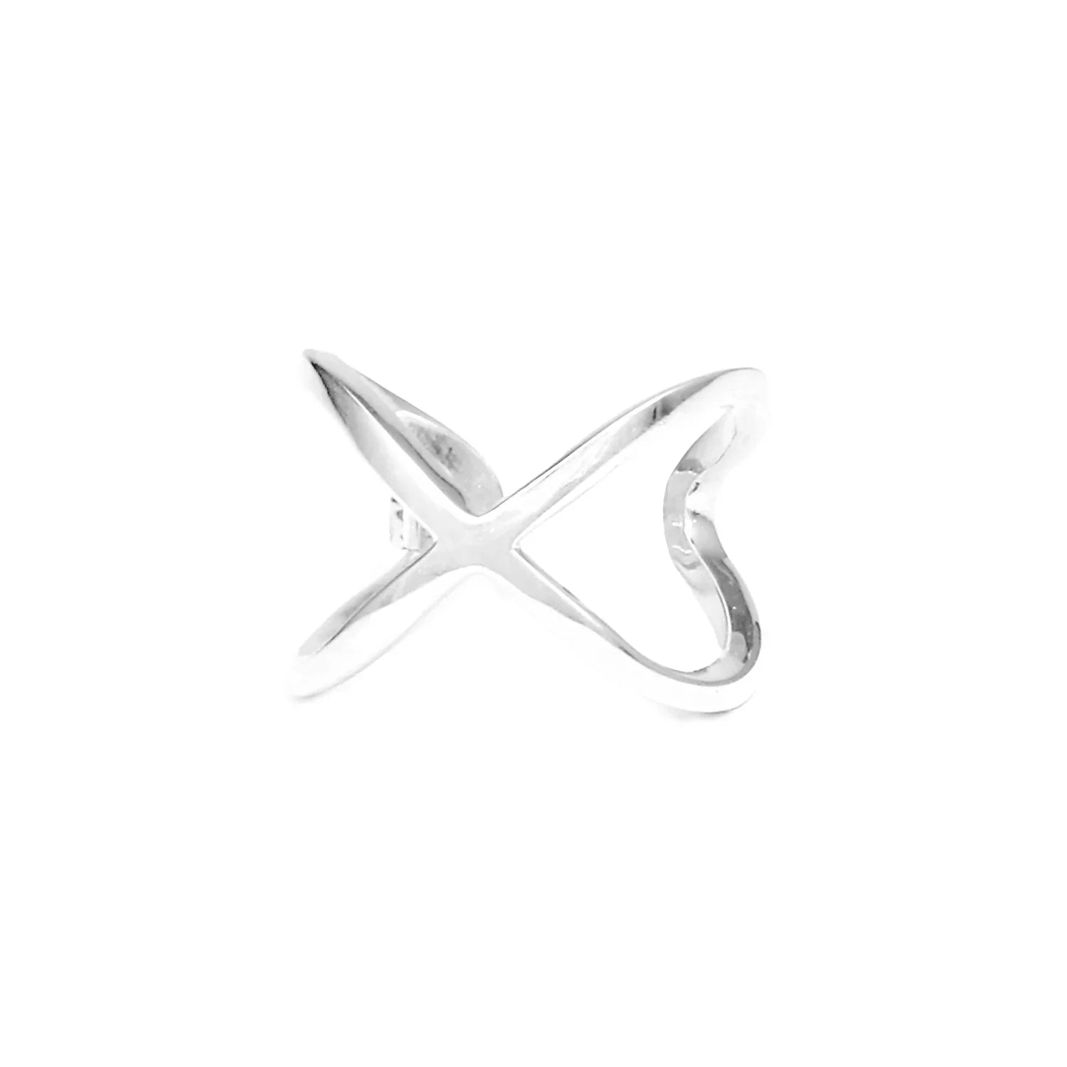 Eternity Sterling Silver X Ring - BeachBu Jewelry
