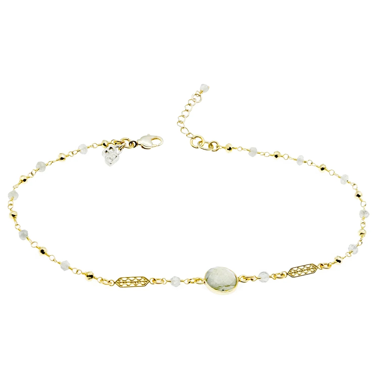 Palmetto Anklet in Labradorite - BeachBu Jewelry