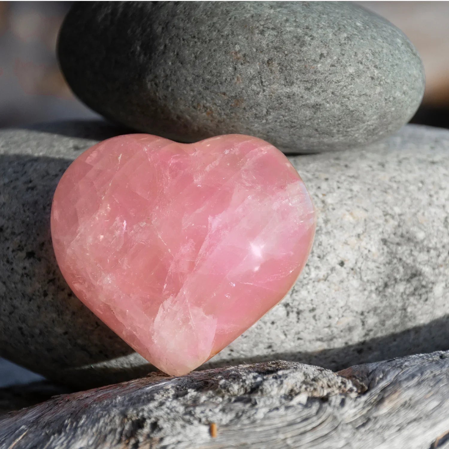 Rose Quartz Hearts - BeachBu Jewelry