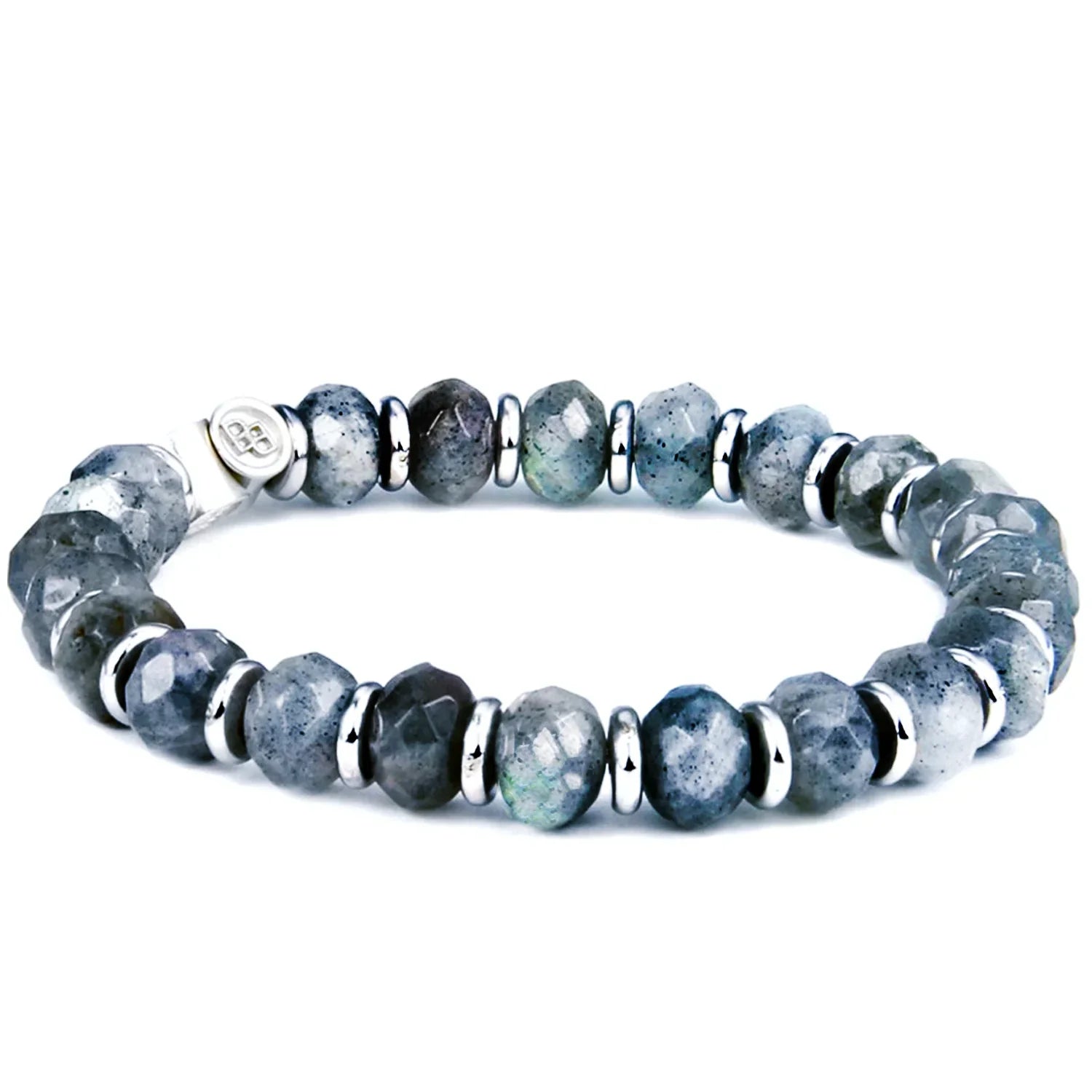 Latigo Beaded Gemstone Bracelet in Silver - BeachBu Jewelry