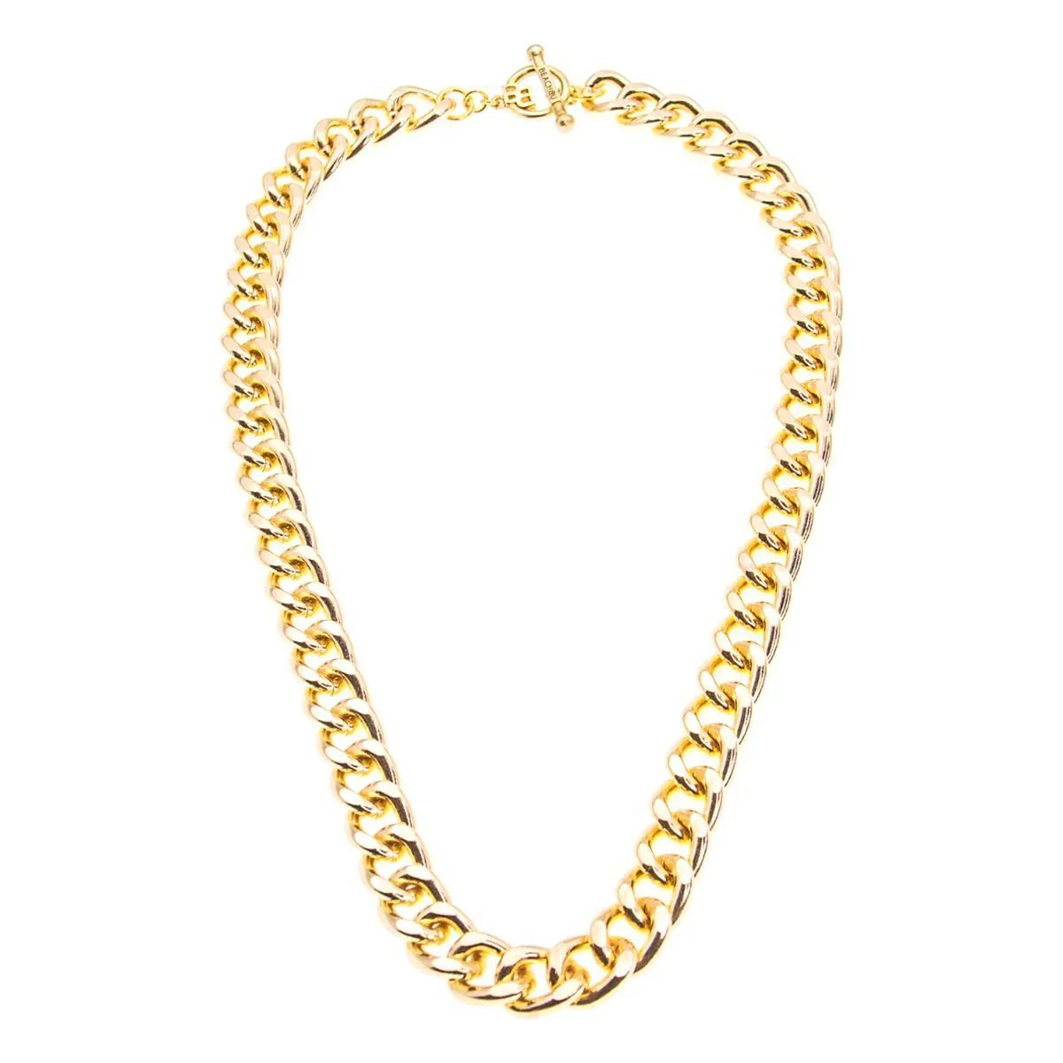 Gold Curb Chain Necklace – Ardley Chunky by BeachBu Jewelry